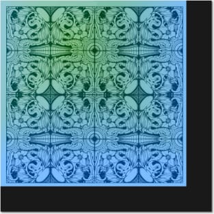 wicked awesome bic pen doodle-tiled :) Posters and Art
